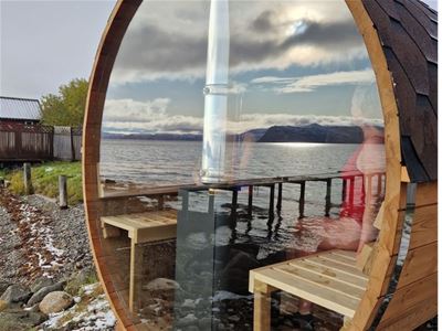 Person in sauna