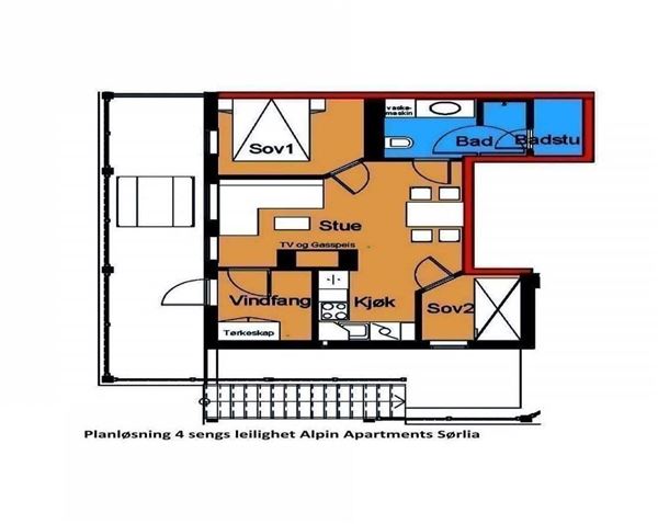 Apartments Sørlia 4 - 12 sengs leiligheter 