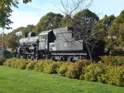 Steam locomotive.