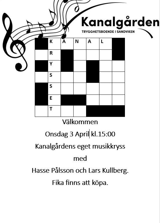 Musikkryss med Hasse Pålsson och Lars Kullberg
