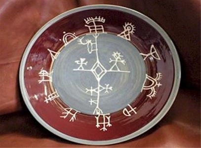 Samisk konstverk i keramik
