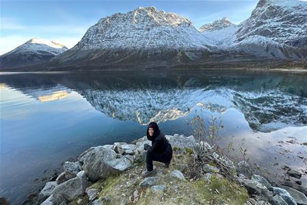 Mountains and sea in the Tromso region