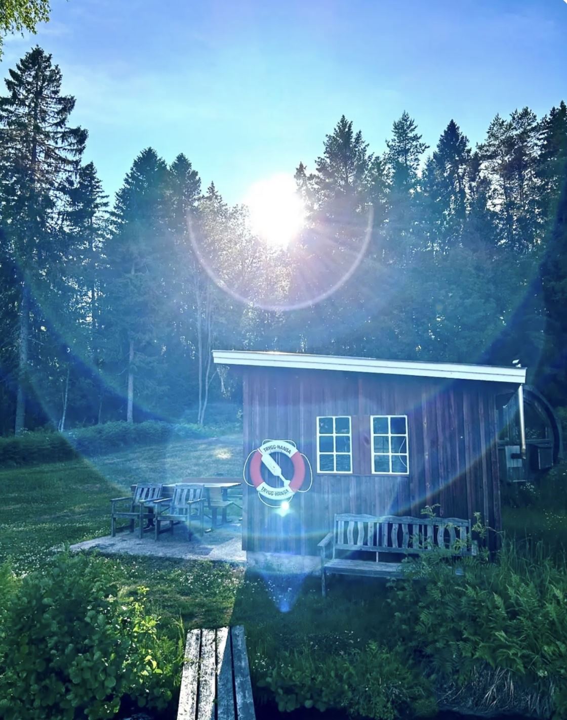 Harmonisk villa nära natur och bad