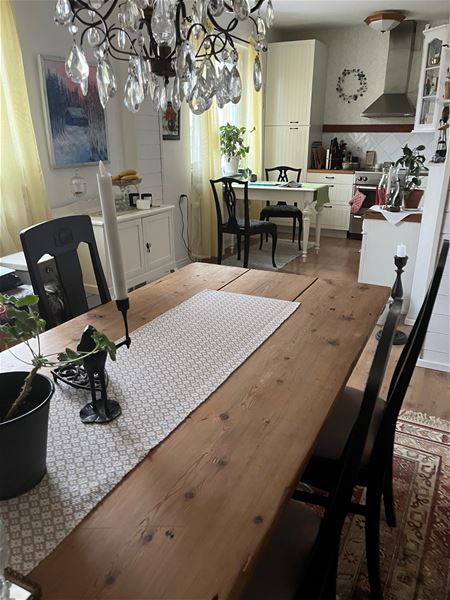 Large dining table.  