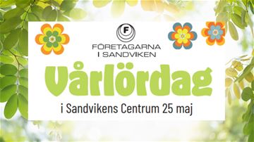 Vårlördag i Sandvikens centrum -affisch