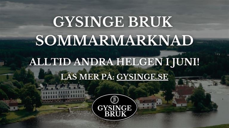 Gysinge Bruk Sommarmarknad affisch