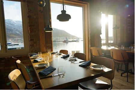 Utsikt over fjorden på Arctandria