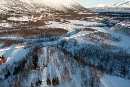 View of Aurora Alps sledding area